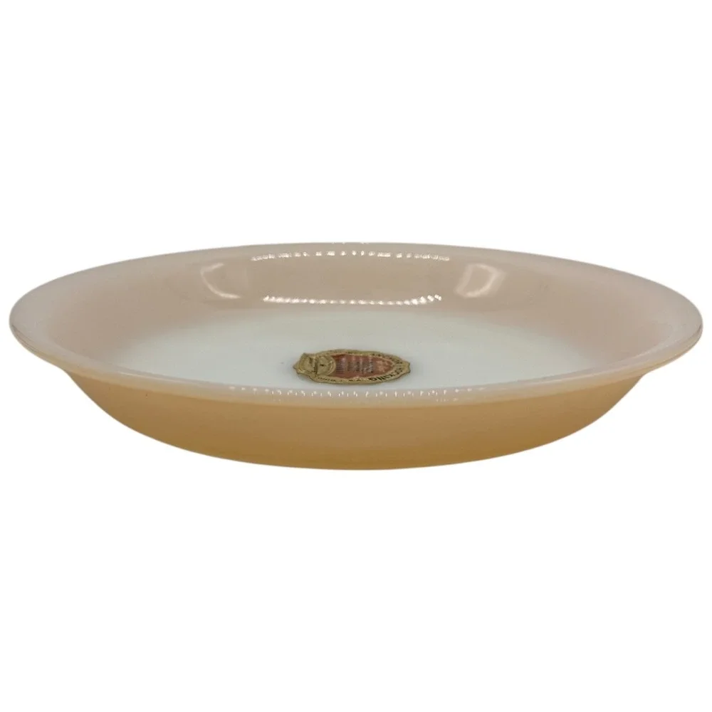 Anchor Hocking Fire King Peach Luster Pie‎ Plate Baking Dish